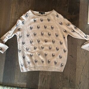 Cashmere skull sweater